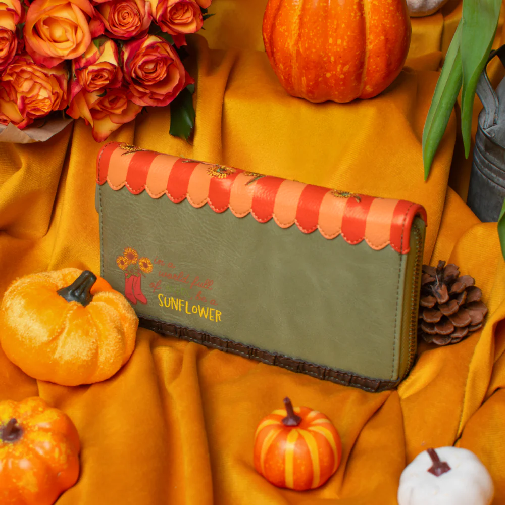 Vendula London Amber Flower Large Zip Around Wallet