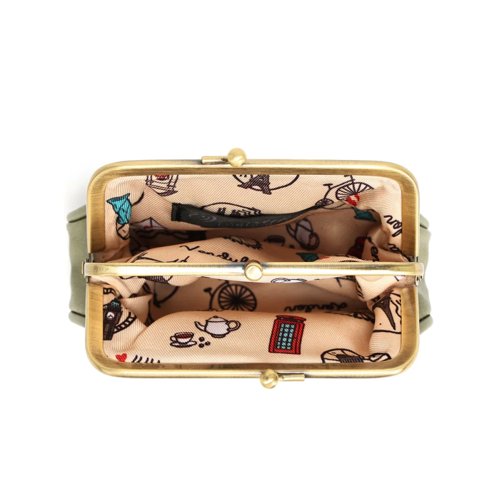 Vendula London Amber Garden Flower Shop Clipper Coin Purse