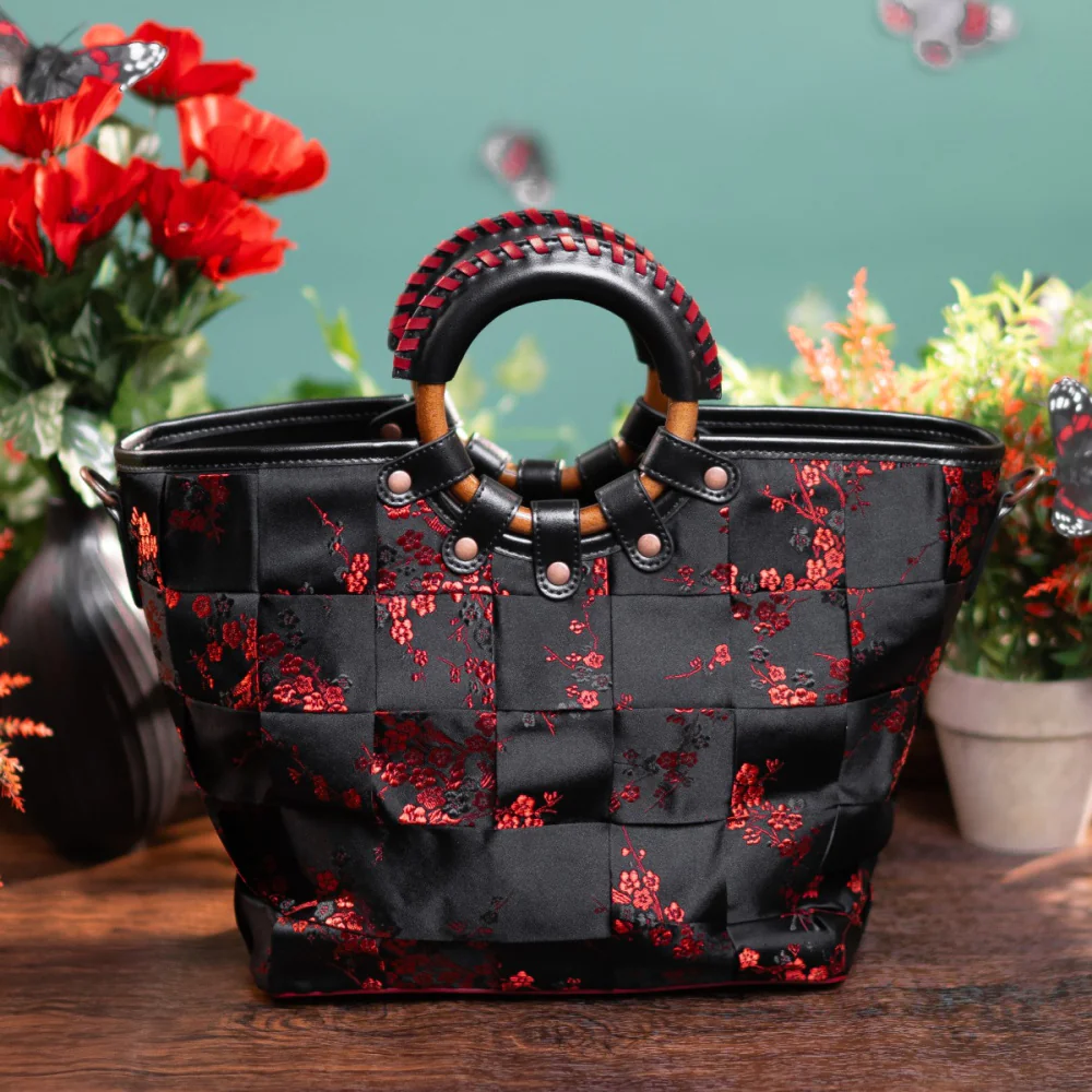 Vendula London Woven Butterfly Garden Large Ari Bag - Available Now