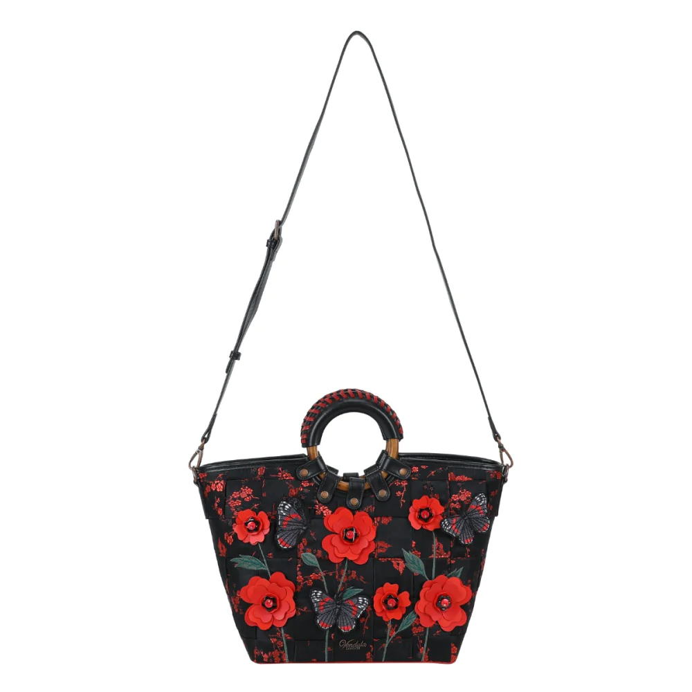 Vendula London Woven Butterfly Garden Large Ari Bag - Available Now
