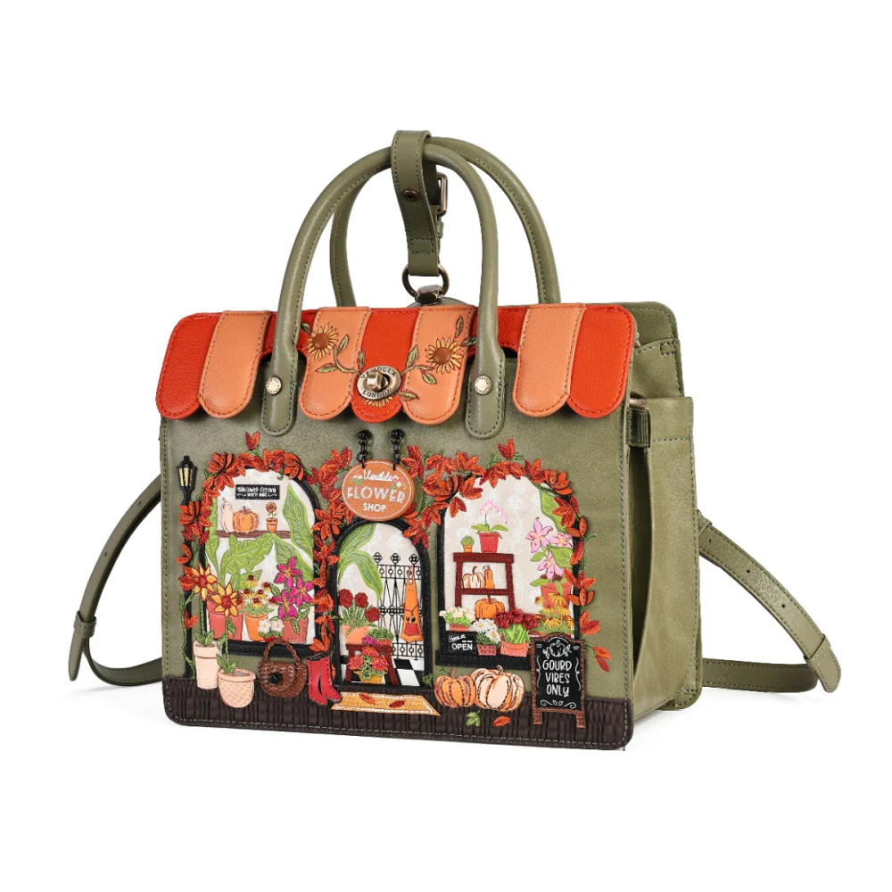 Vendula London Amber Flower Harriet Shoulder / Backpack Bag.