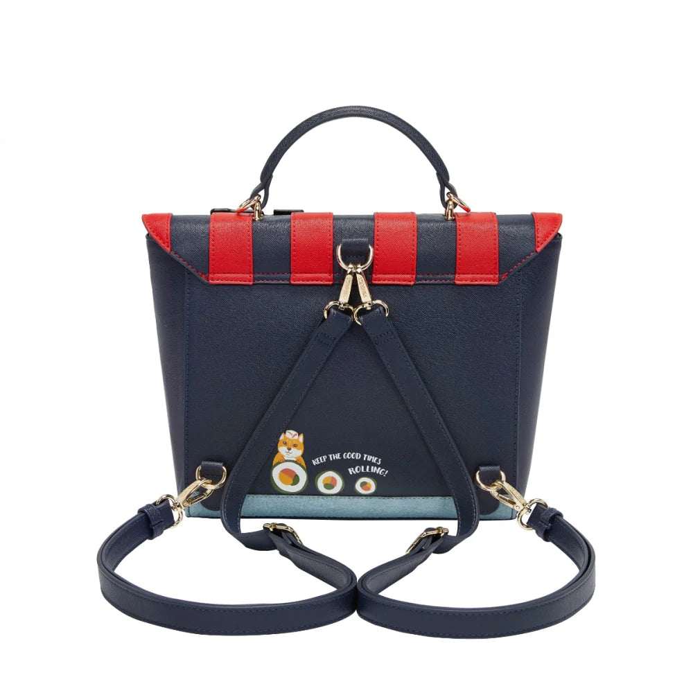 Vendula London Blue Sushi Edition Shoulder Backpack Available Now