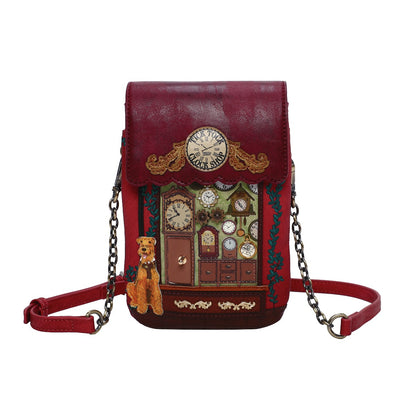 Vendula London - Tick Tock Clock Shop Phone Pouch (PRE-ORDER)