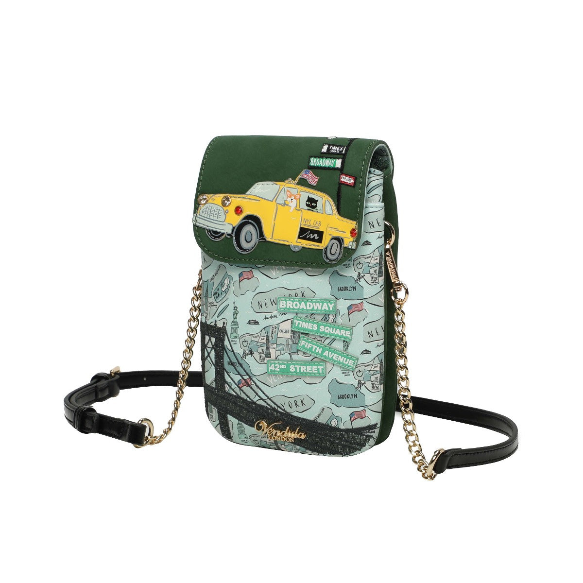 Vendula London - New York City Cats & Corgis Phone Pouch
