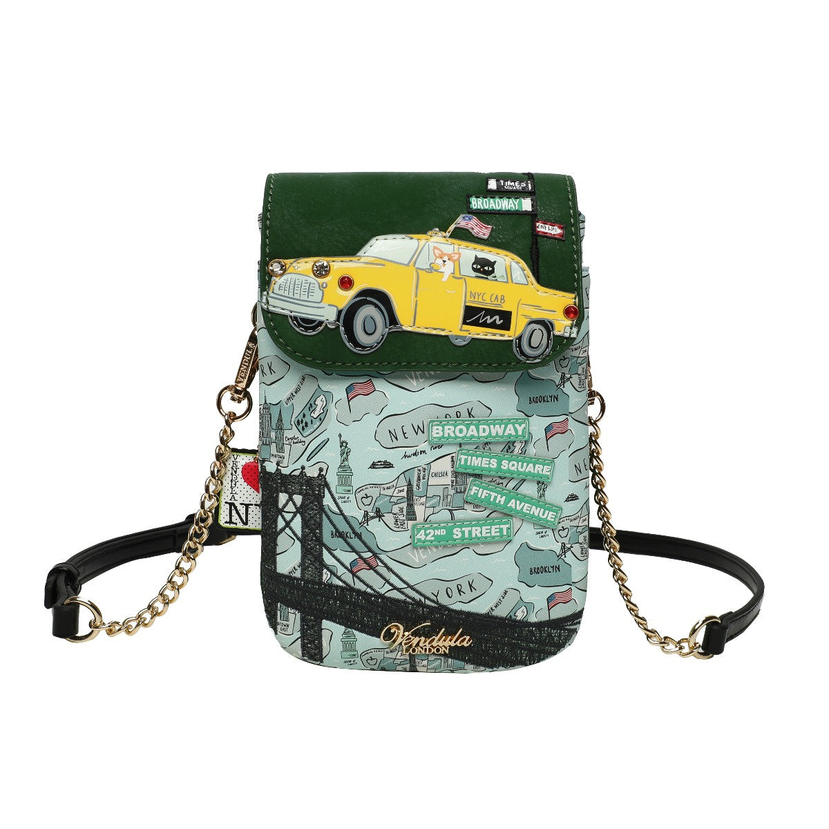 Vendula London - New York City Cats & Corgis Phone Pouch