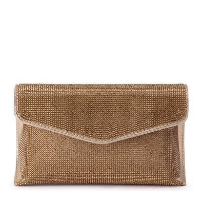 Olga Berg - NICO CRYSTAL CLUTCH - Gold