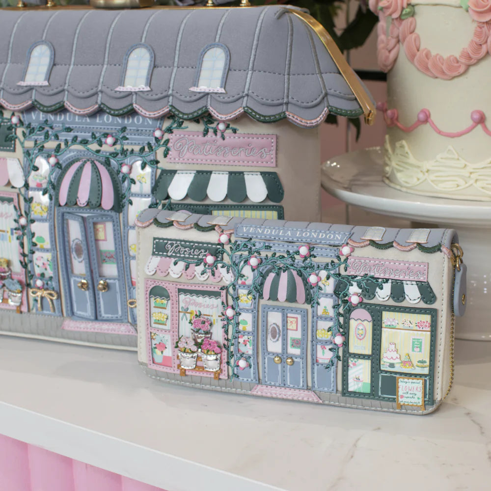 Vendula London Posies & Patisseries Large Zip Wallet Available Now