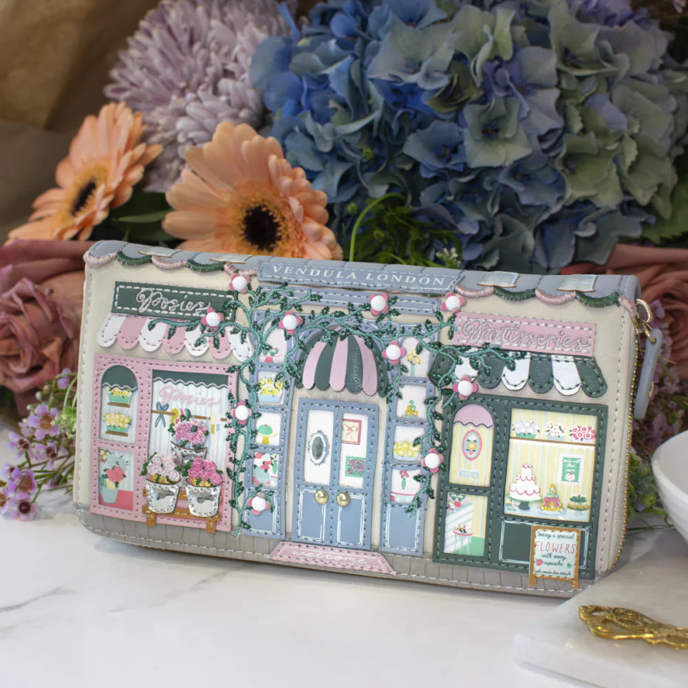 Vendula London Posies & Patisseries Large Zip Wallet Available Now