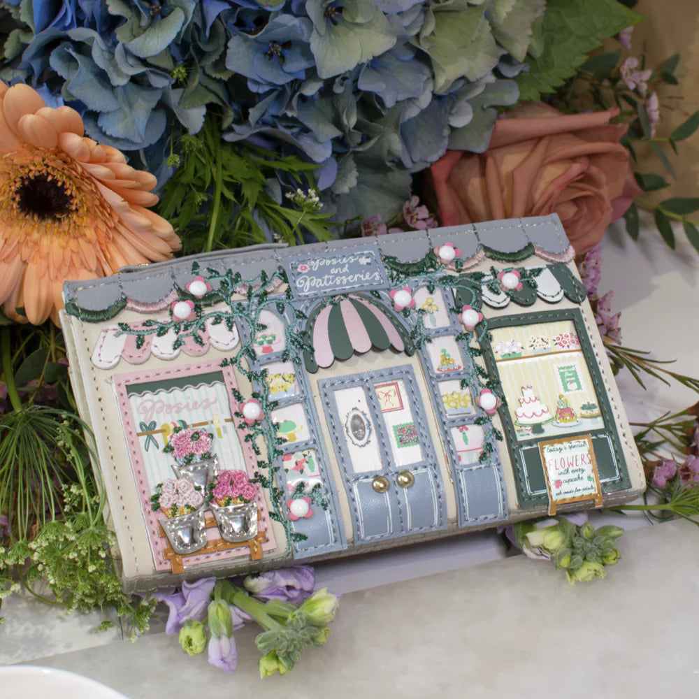 Vendula London Posises & Patisseries Compact Folding wallet Available Now