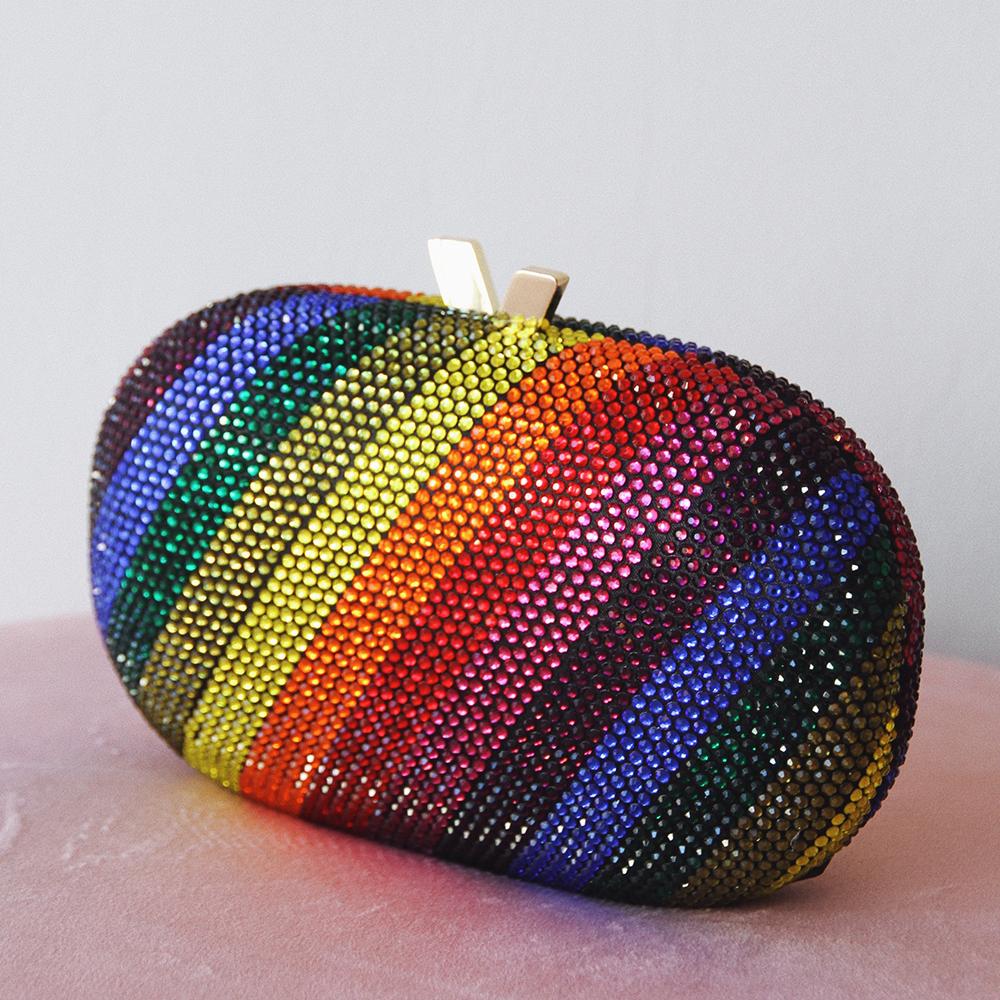 Olga Berg - POT OF GOLD RAINBOW BAG - Rainbow