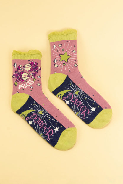 Powder - Pisces Zodiac Ankle Socks