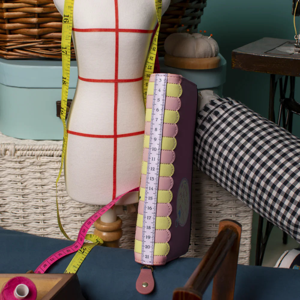 Vendula London Sewing Shop Raspberry Edition Large Zip Wallet Available Now!