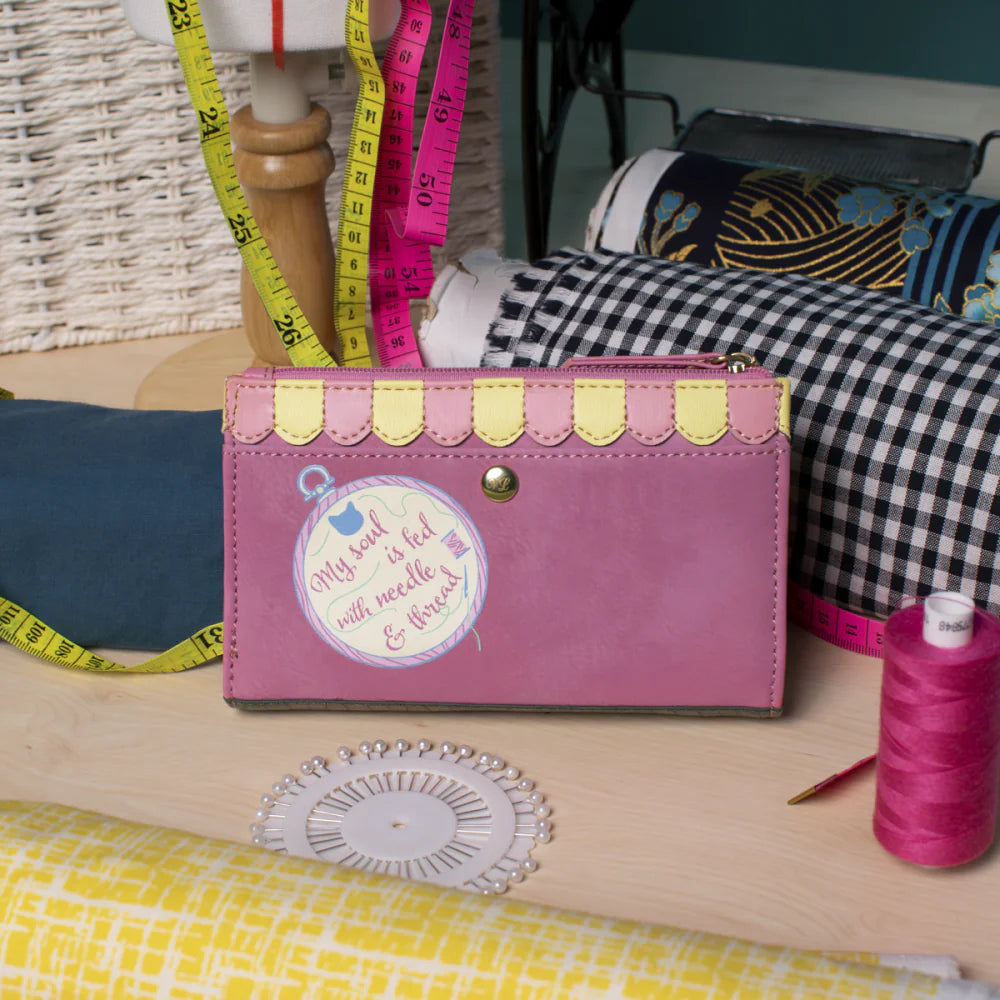 Vendula London Sewing Shop Raspberry Edition Compact Wallet Available Now!