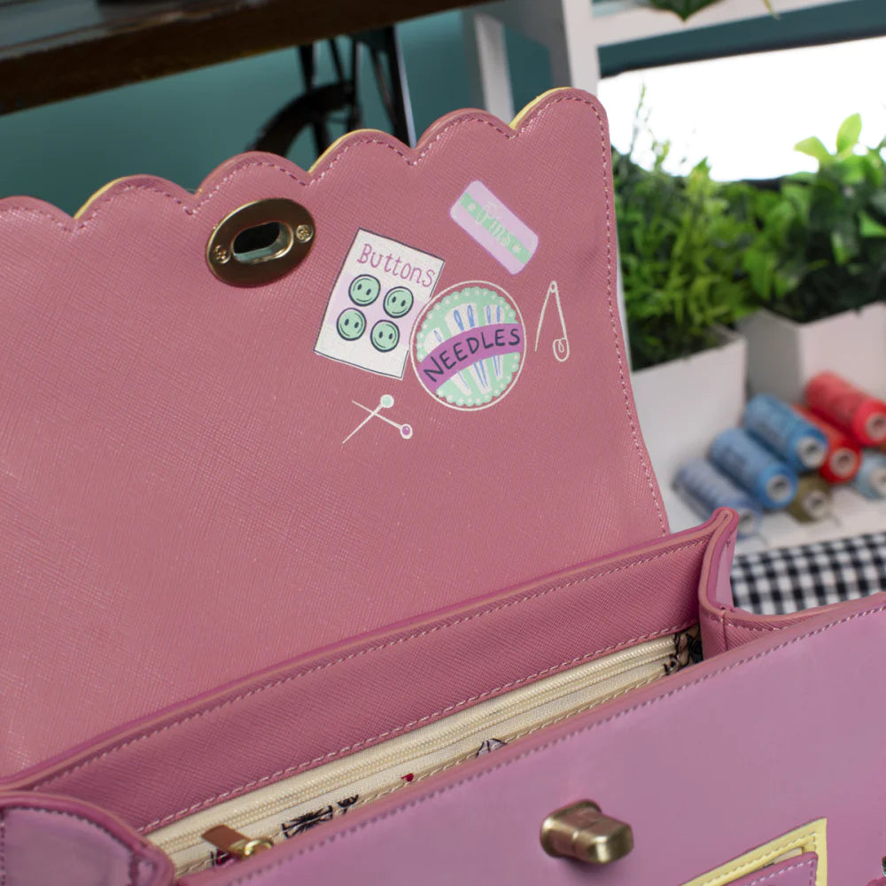 Vendula London Sewing Shop Raspberry Edition Mini Grace Bag Available Now