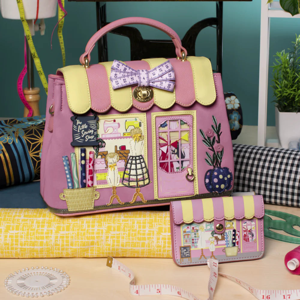 Vendula London Sewing Shop Raspberry Edition Mini Grace Bag Available Now