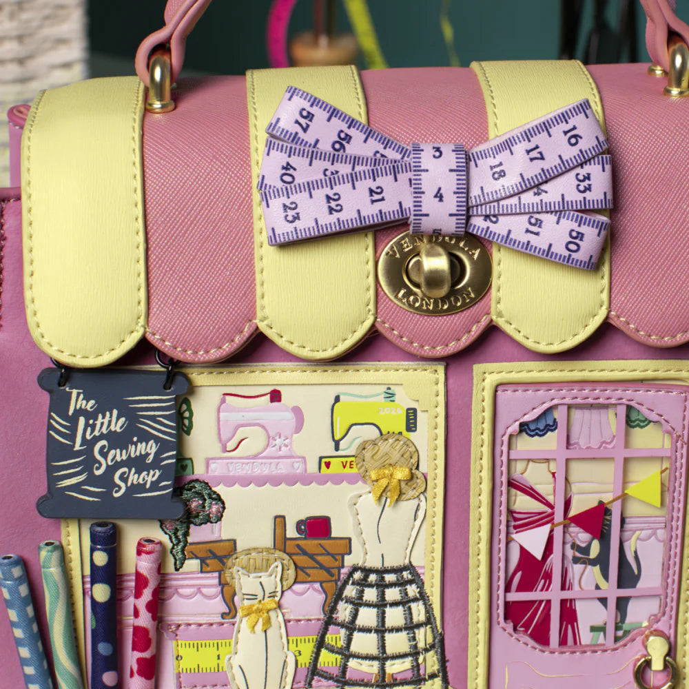 Vendula London Sewing Shop Raspberry Edition Mini Grace Bag Available Now