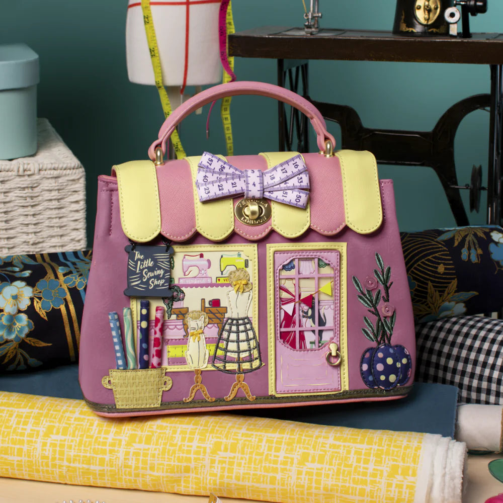 Vendula London Sewing Shop Raspberry Edition Mini Grace Bag Available Now