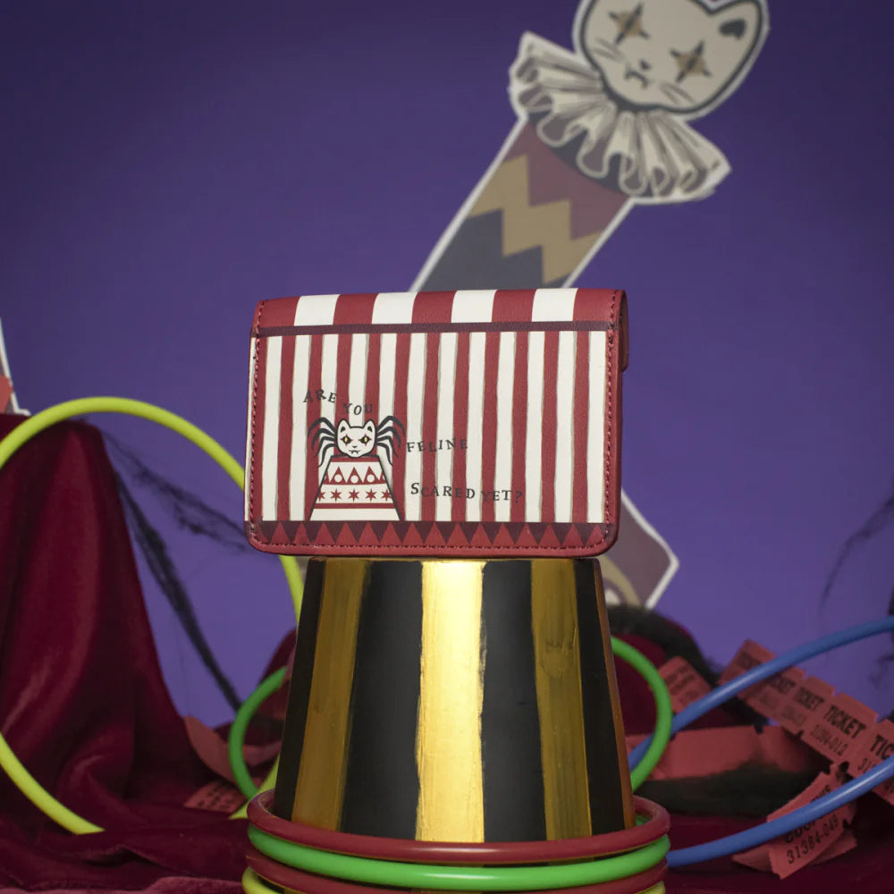 Vendula London Skelecat's Ghost Train Accordion Card Wallet Available Now