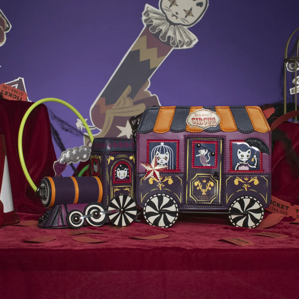 Vendula London Skelecat"s Travelling Ghost Train Bag Available Now