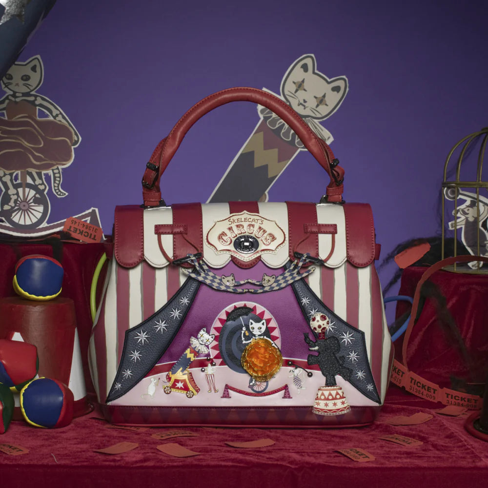 Vendula London Skelecat’s Travelling Ghost Train Grace Bag Available Now