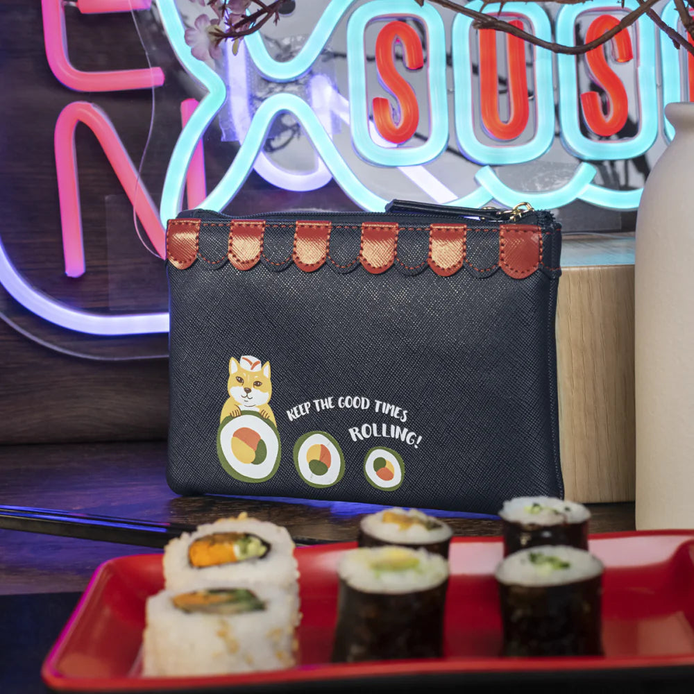 Vendula Lomdon Sushi Blue Edition Zipper Coin Key Purse Available Now