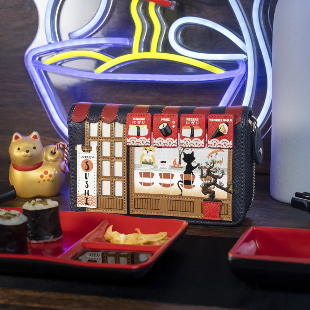 Vendula London Sushi Blue Edition Medium Wallet Available Now