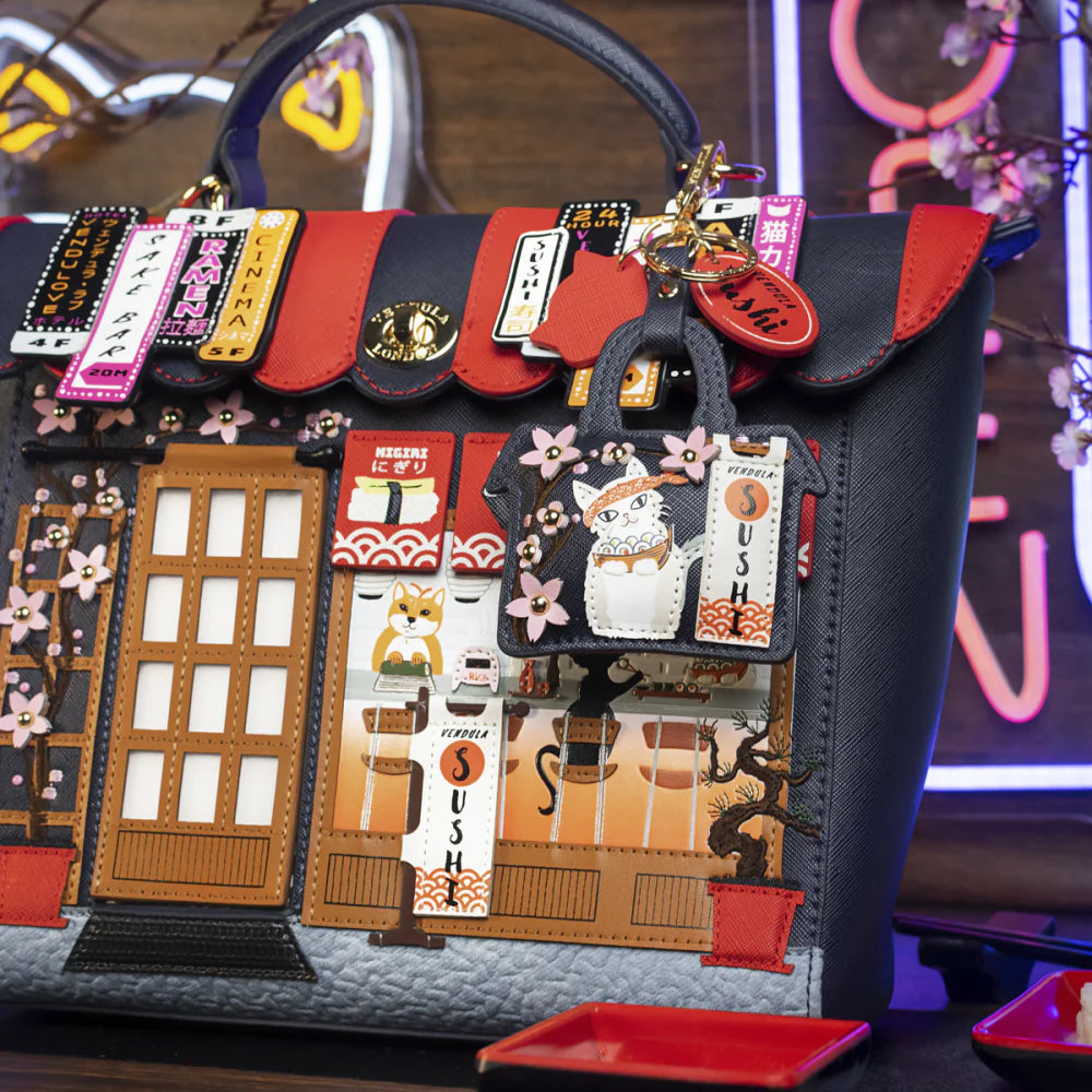 Vendula London Blue Sushi Edition Shoulder Backpack Available Now