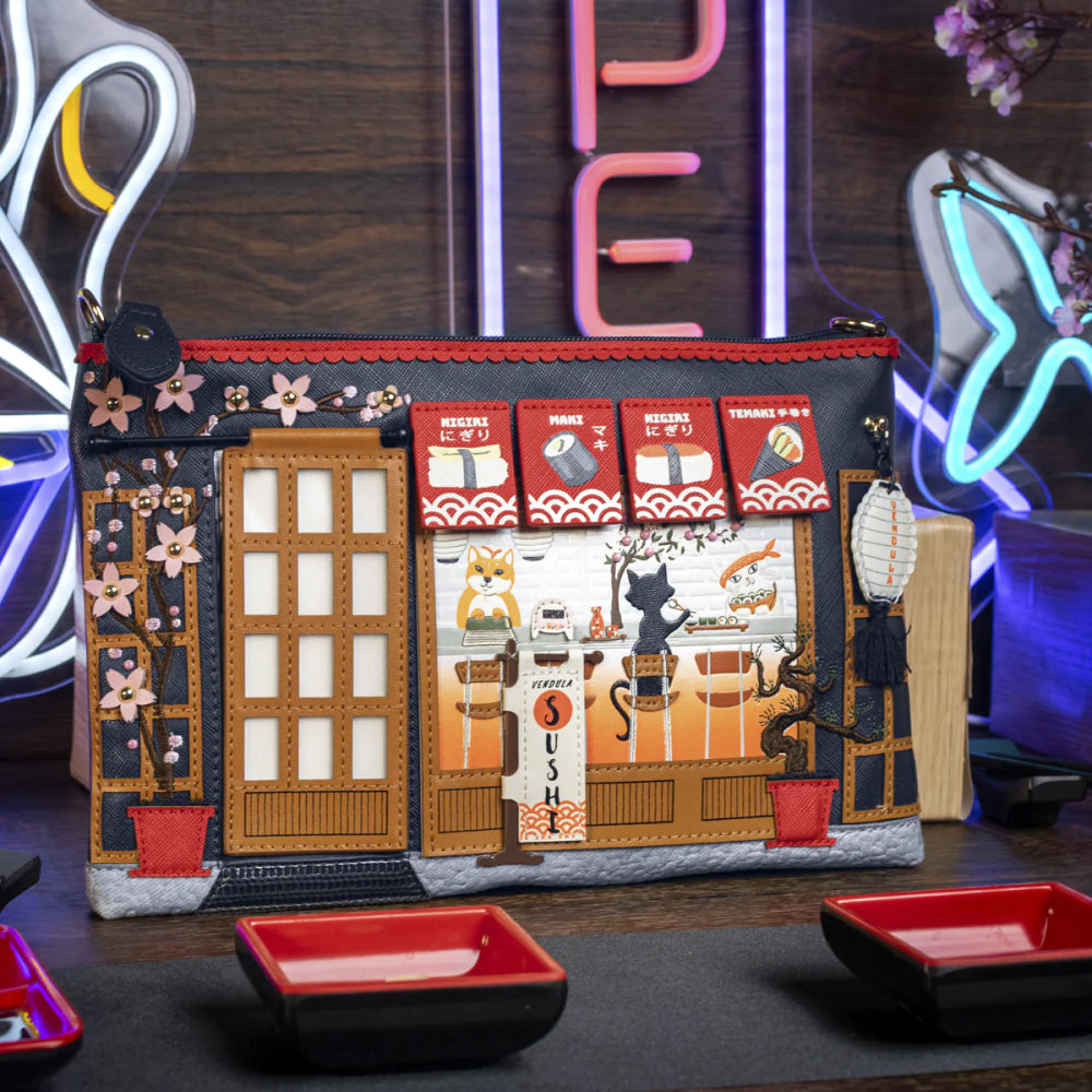 Vendula London Sushi Blue Edition Kate Pouch Bag Available Now