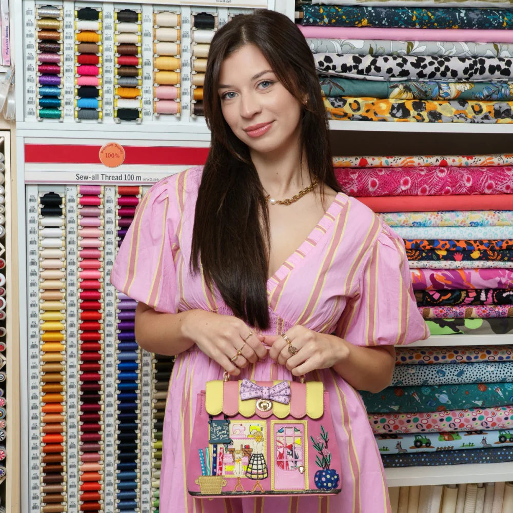 Vendula London Sewing Shop Raspberry Edition Mini Grace Bag Available Now