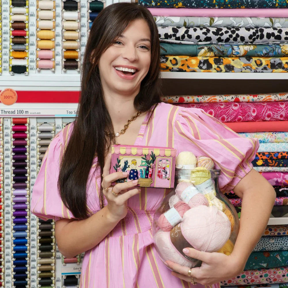 Vendula London Sewing Shop Raspberry Edition Compact Wallet Available Now!