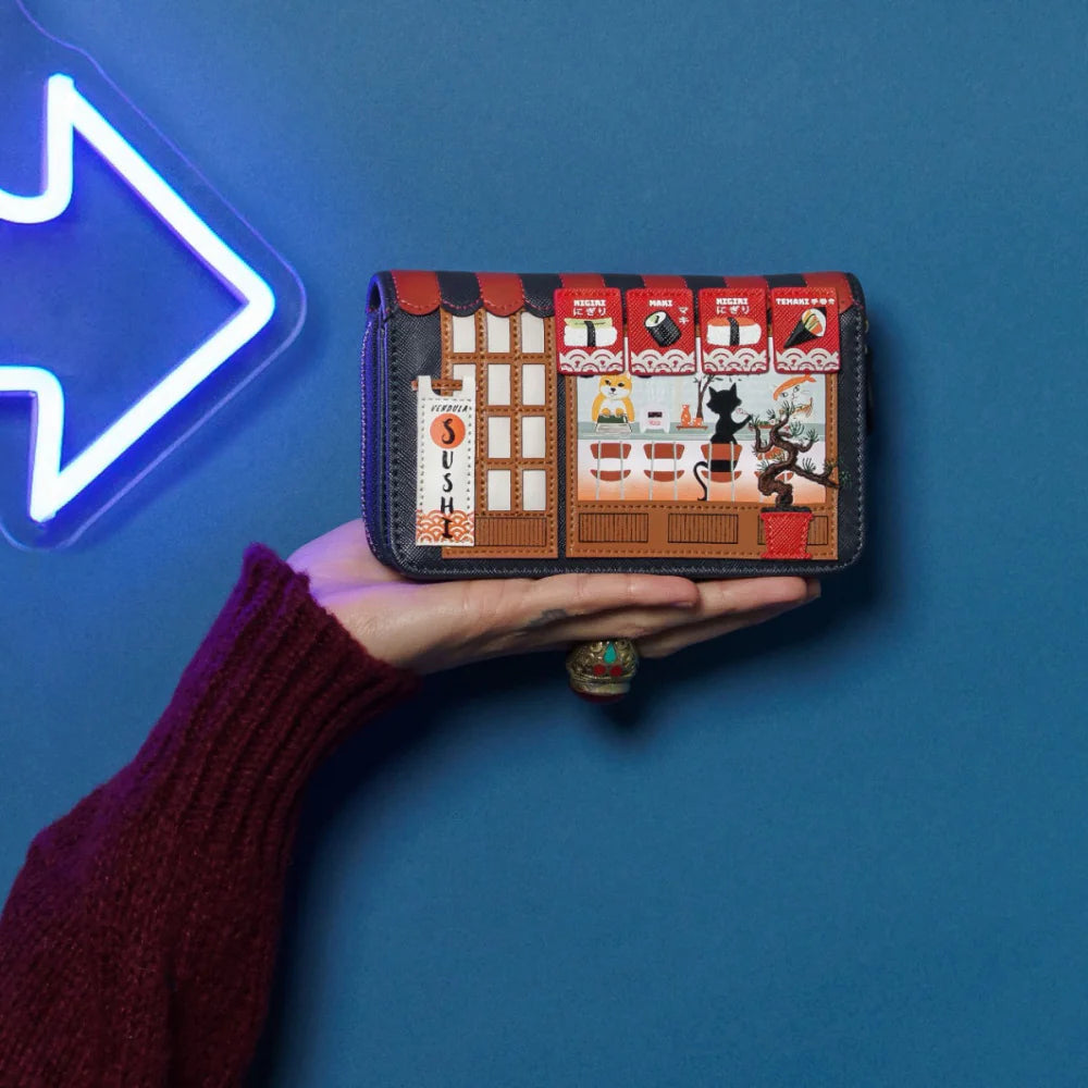 Vendula London Sushi Blue Edition Medium Wallet Available Now