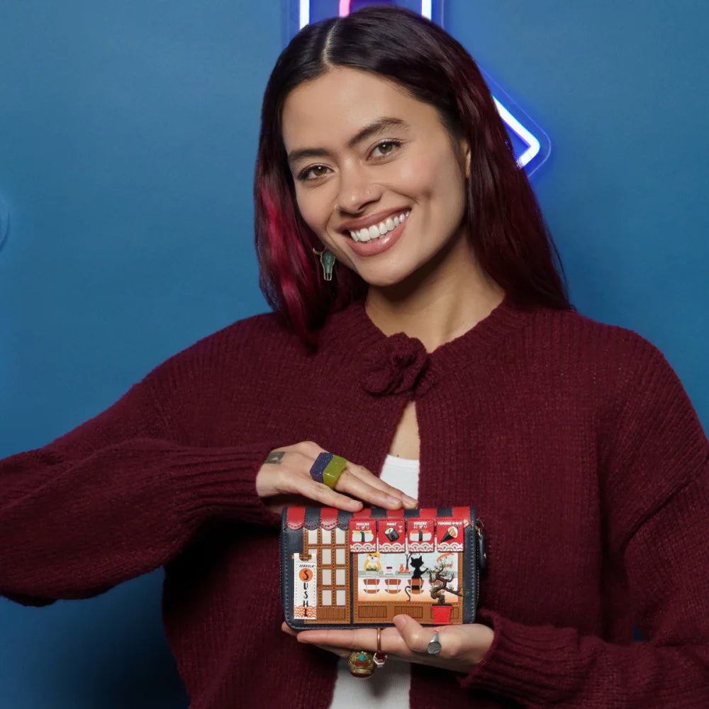 Vendula London Sushi Blue Edition Medium Wallet Available Now