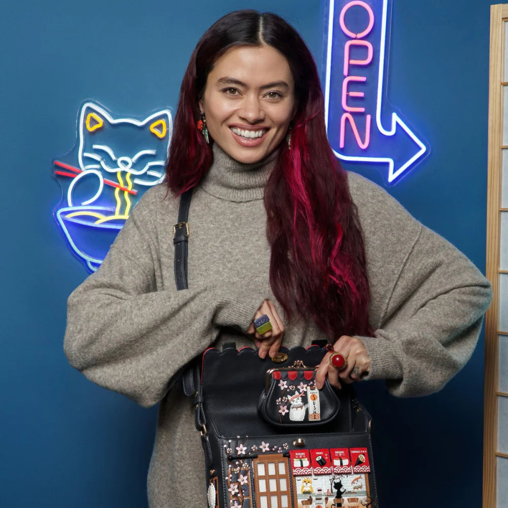 Vendula London Sushi Blue Edition Clipper Coin Purse Available Now