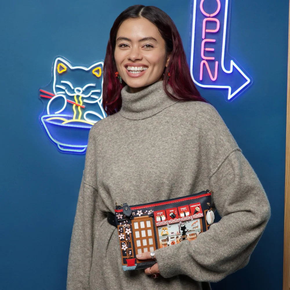 Vendula London Sushi Blue Edition Kate Pouch Bag Available Now