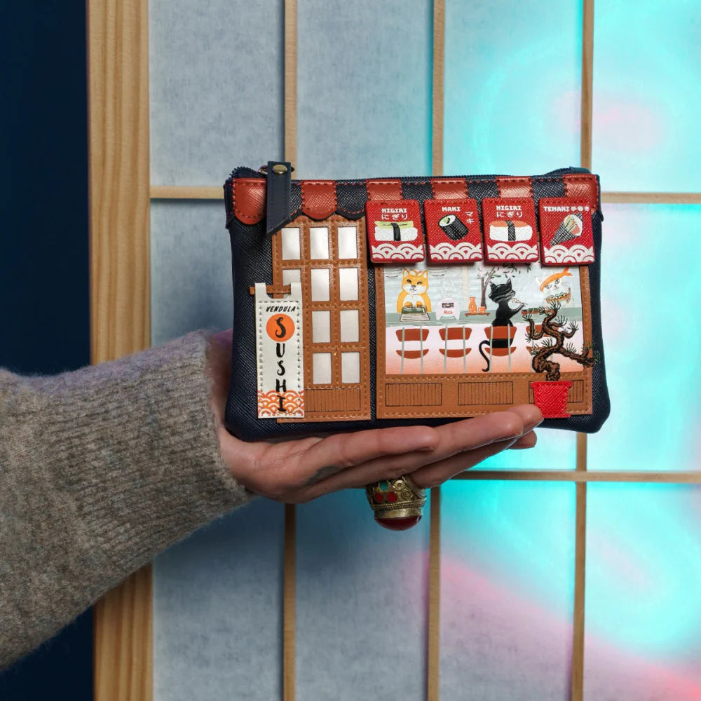 Vendula Lomdon Sushi Blue Edition Zipper Coin Key Purse Available Now