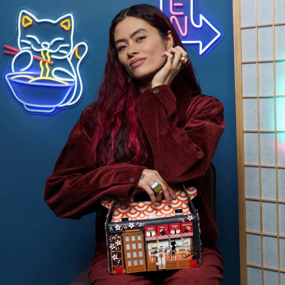 Vendula London Sushi Blue Edition Takeaway Box Bag w Shoulder Strap Available Now