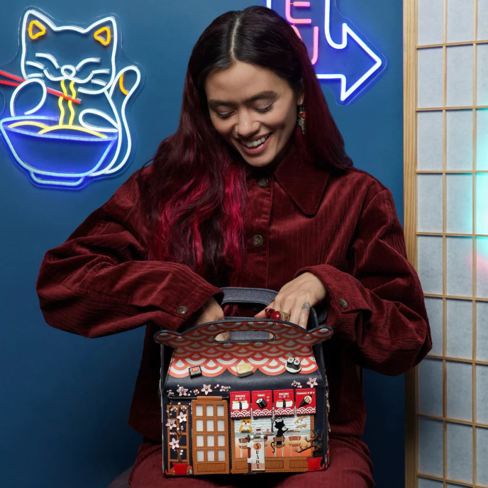 Vendula London Sushi Blue Edition Takeaway Box Bag w Shoulder Strap Available Now