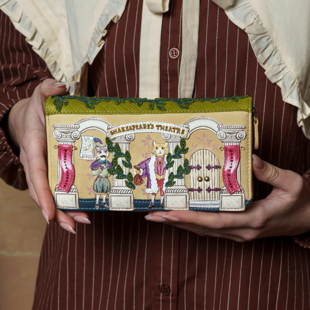 Vendula London Shakespeare Twelfth Night Large Zip Wallet Limited Edition
