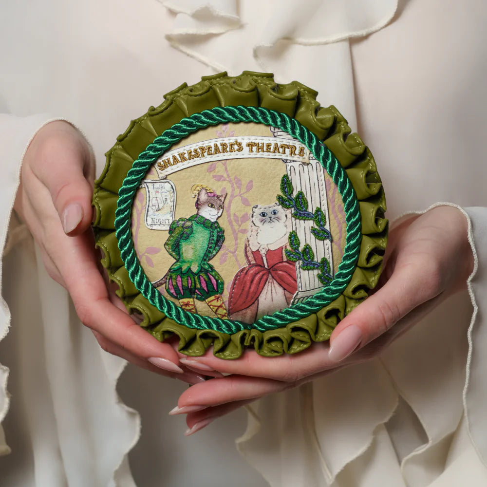 Vendula London Shakespeare Twelfth Night Round Coin Purse Limited Edition