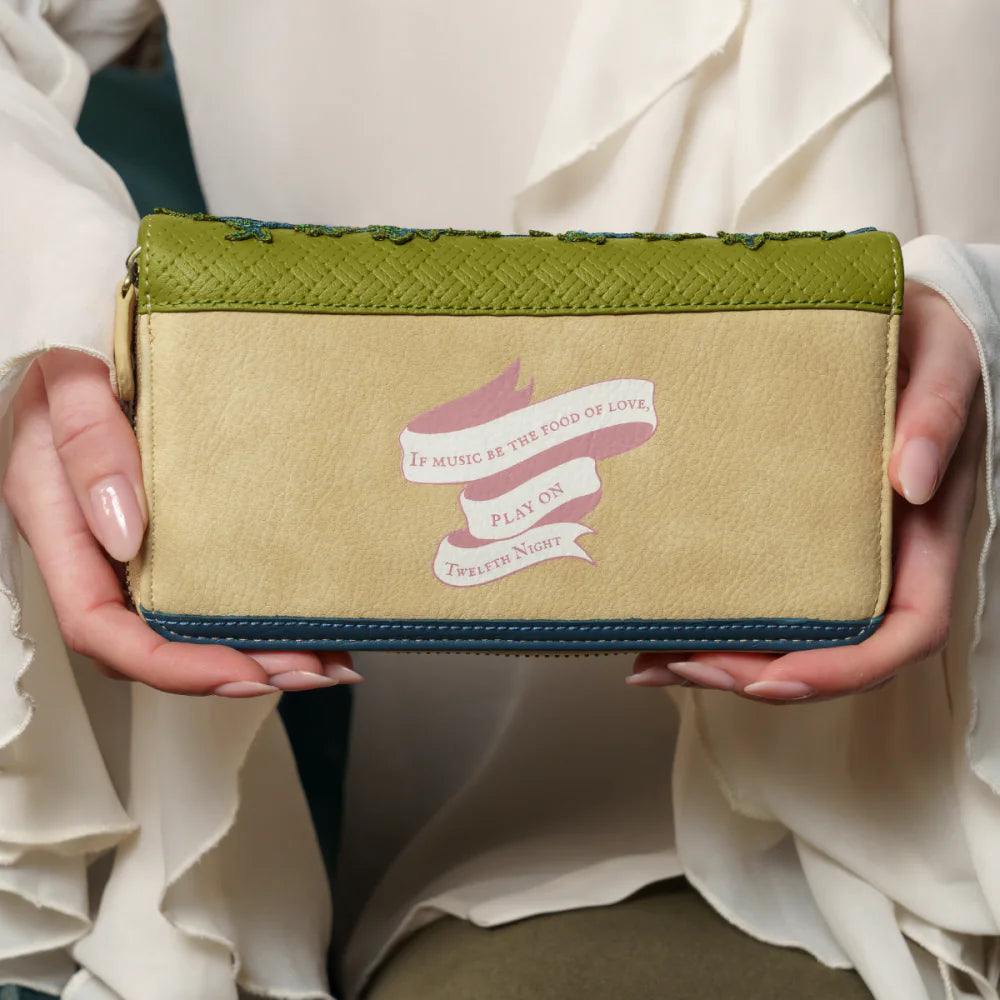Vendula London Shakespeare Twelfth Night Large Zip Wallet Limited Edition