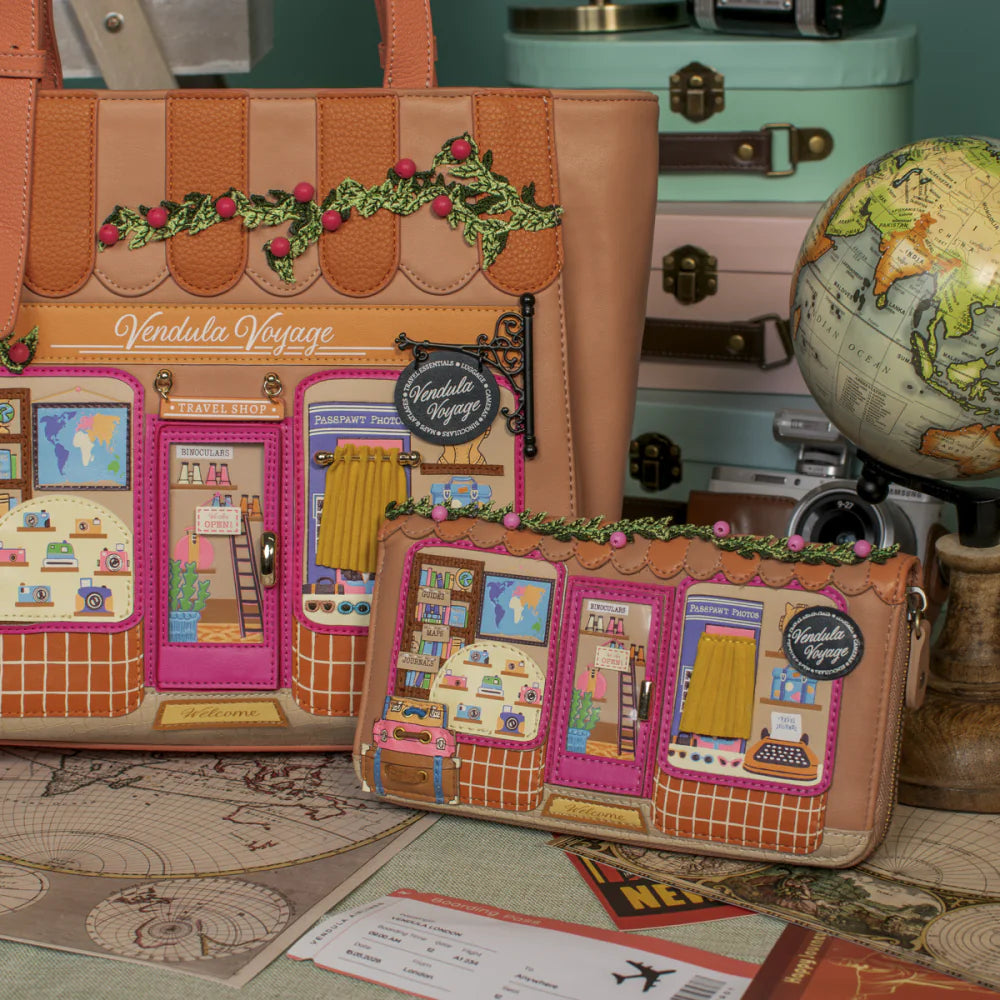 Vendula London Voyage Travel Shop Large Ziparound Wallet Presale