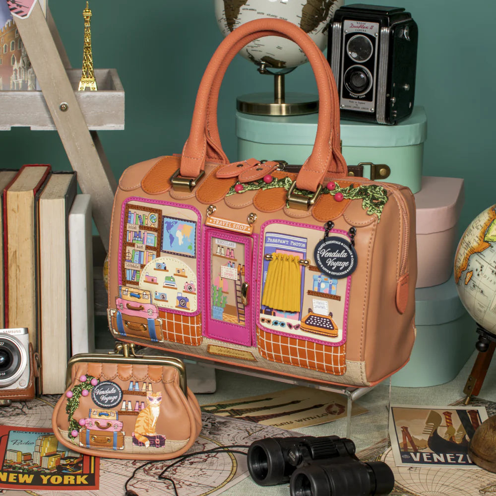 Vendula London Voyage Travel Shop Speedy Bowler Bag  Presale