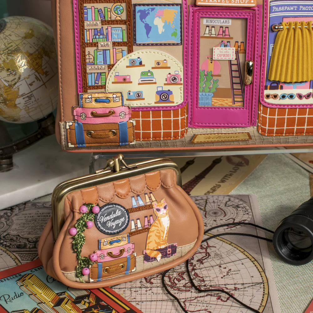 Vendula London Voyage Travel Shop Clipper Coin Purse Pre Sale