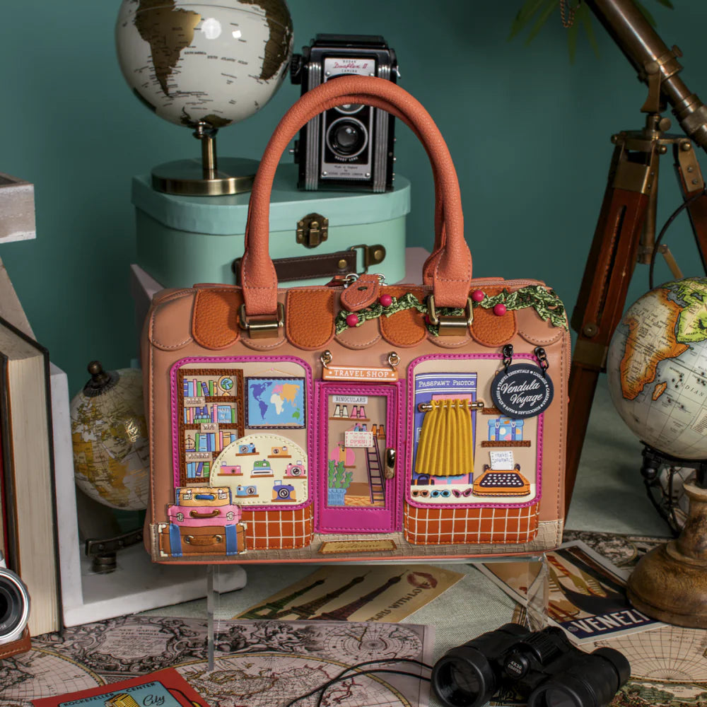 Vendula London Voyage Travel Shop Speedy Bowler Bag  Presale