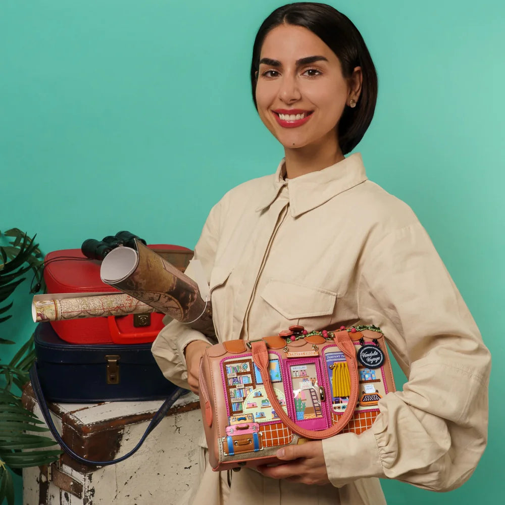 Vendula London Voyage Travel Shop Speedy Bowler Bag  Presale