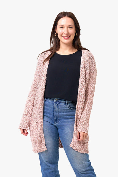 Boho Australia - Jedda Cardigan Pink/Rose Gold