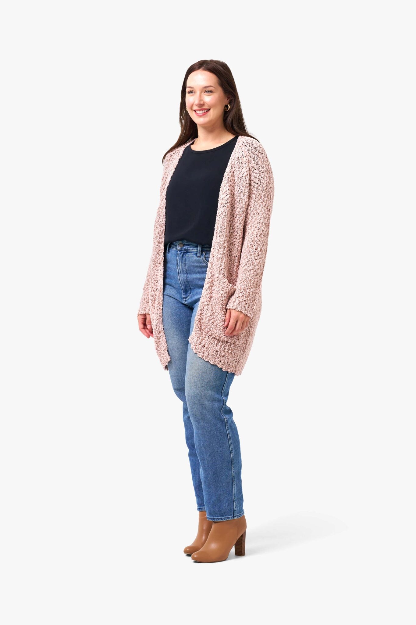 Boho Australia - Jedda Cardigan Pink/Rose Gold